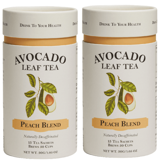 2 Pack Avocado Leaf Tea Peach Blend by Avocado Tea Co.