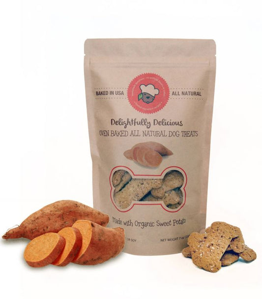 Oven Baked Organic Sweet Potato Dog Treat
