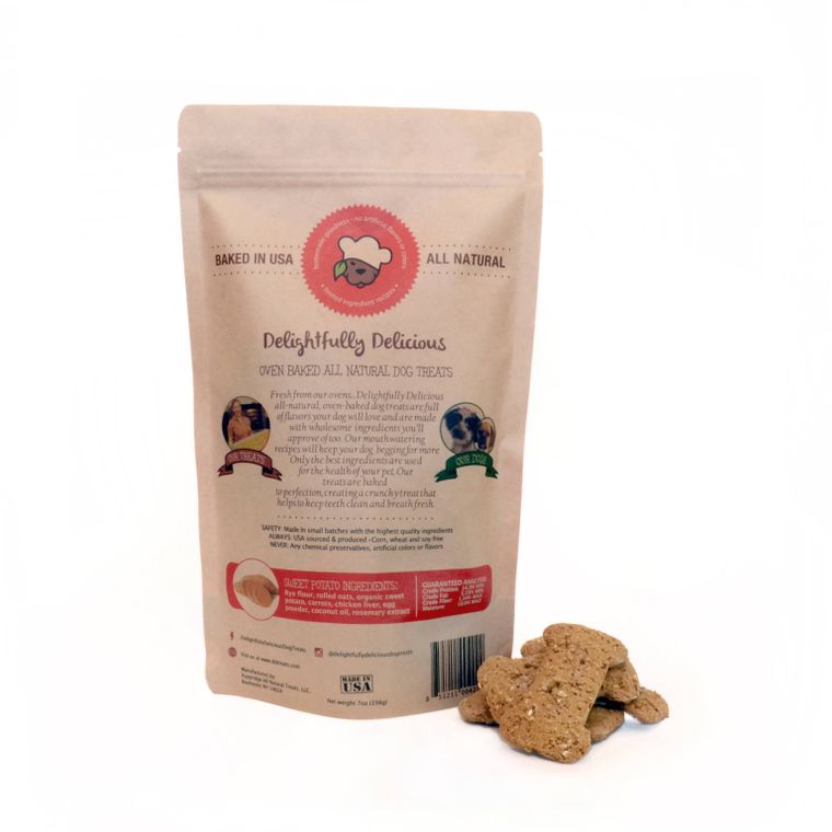 Oven Baked Organic Sweet Potato Dog Treat